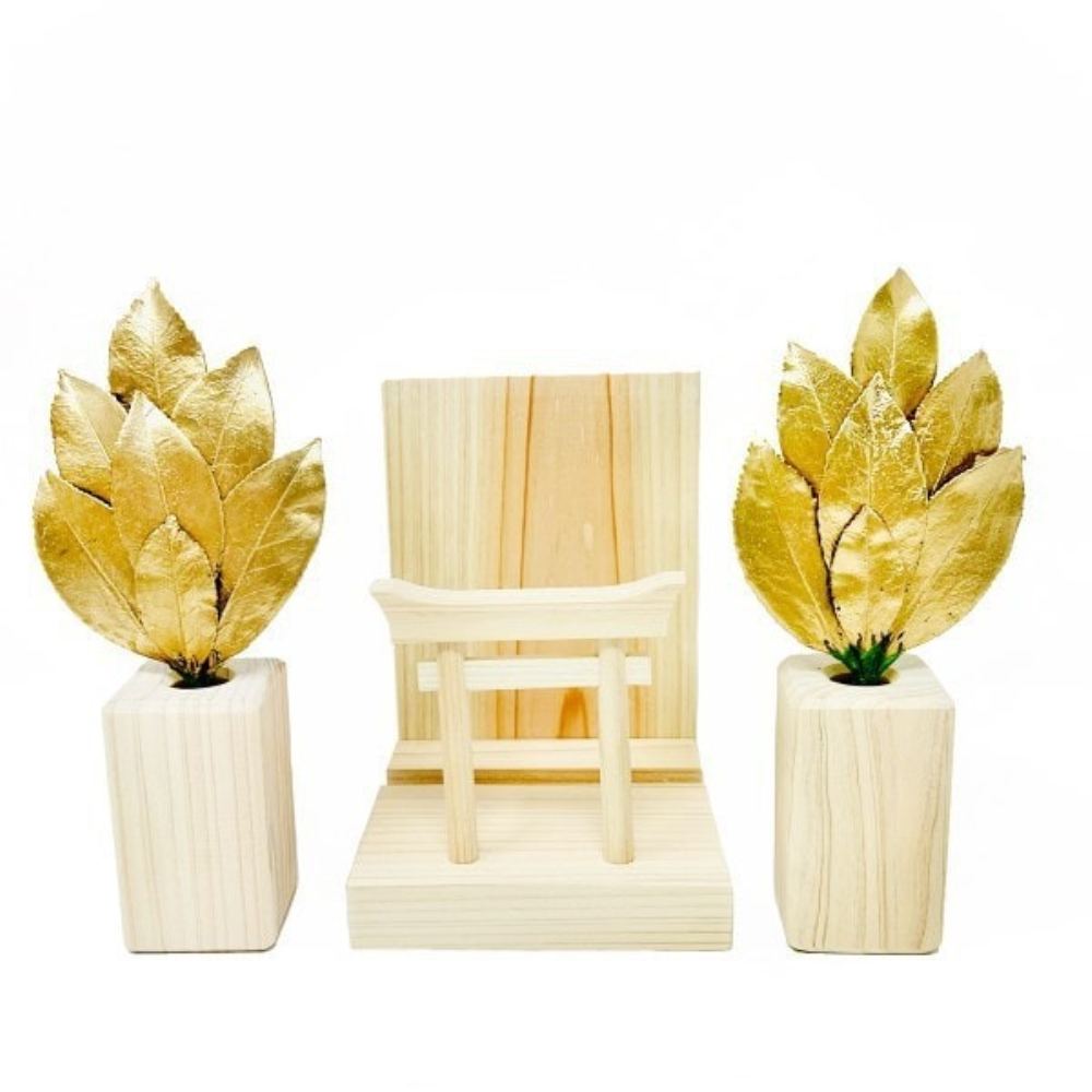 Mini SS Gold Sakaki Torii Shrine Set ST-038