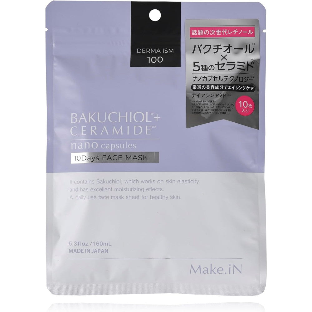 Make.iN Bakuchiol + Ceramide Face Mask 10 Sheets