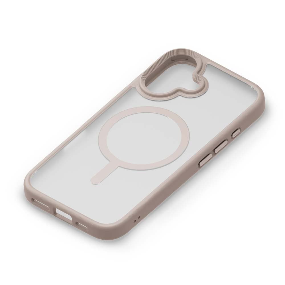 PGA MagSafe Compatible Hybrid Case for iPhone 16 Beige PG-24AMGPT05BE 30g