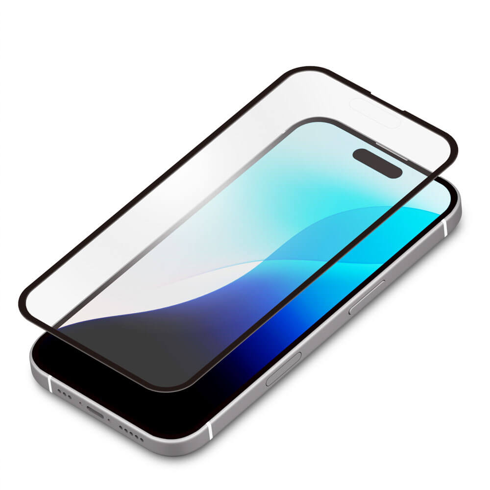 PGA iPhone 16 Full Protection Glass Corner Break Prevention PET Frame Game Focus/Fingerprint & Reflection Prevention PG-24AGLF07GM 13g