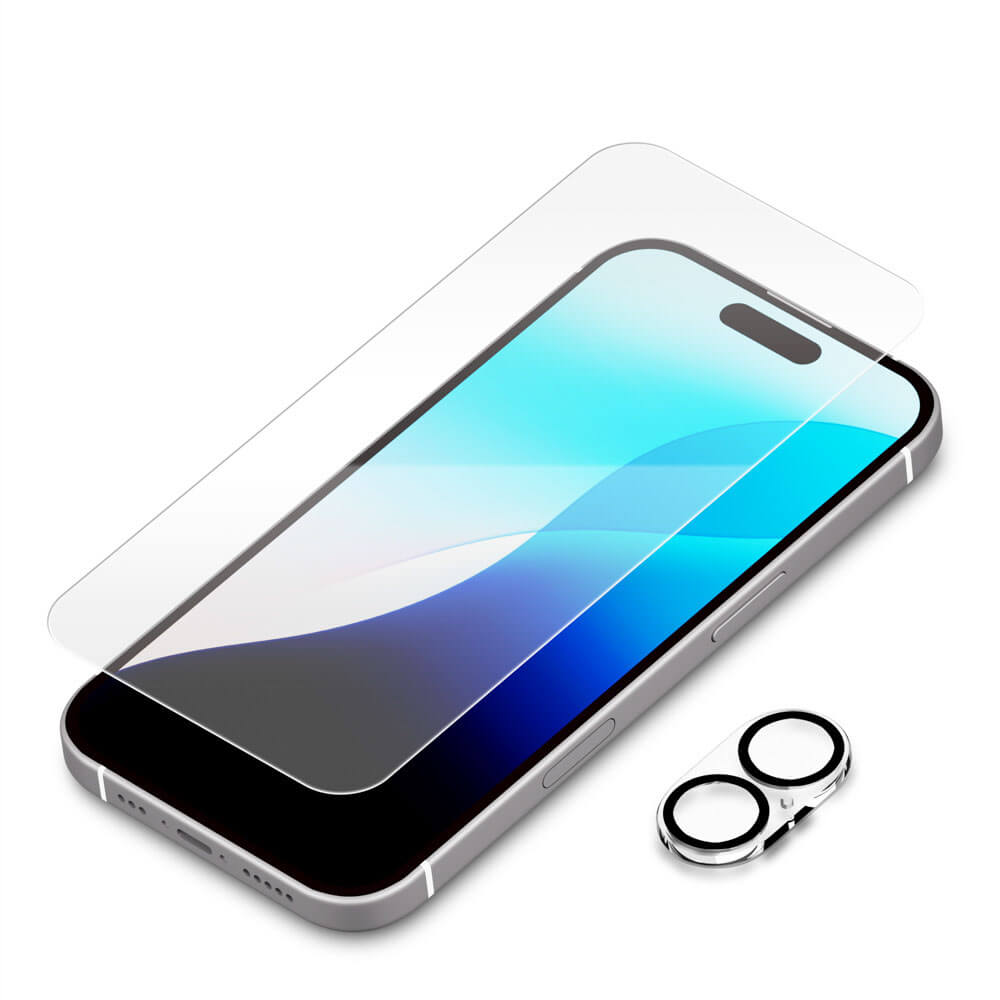 PGA iPhone 16 LCD Protection Glass & Camera Protector Set PG-24AGLPST