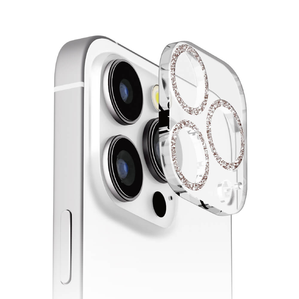 PGA Full Camera Protector for iPhone 16 Pro/16 Pro Max - Glitter Silver 3g