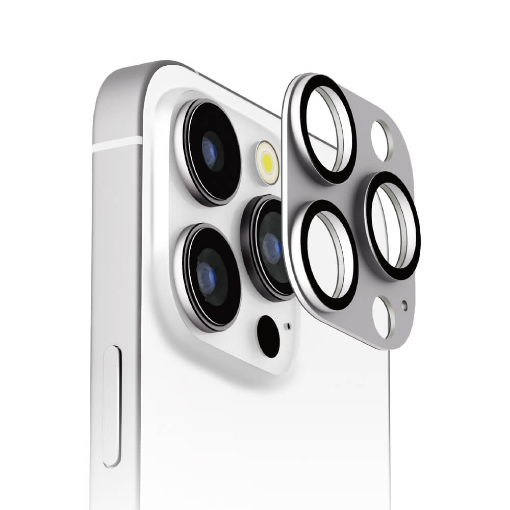 PGA Full Camera Protector for iPhone 16 Pro/16 Pro Max - Aluminum Silver 3g