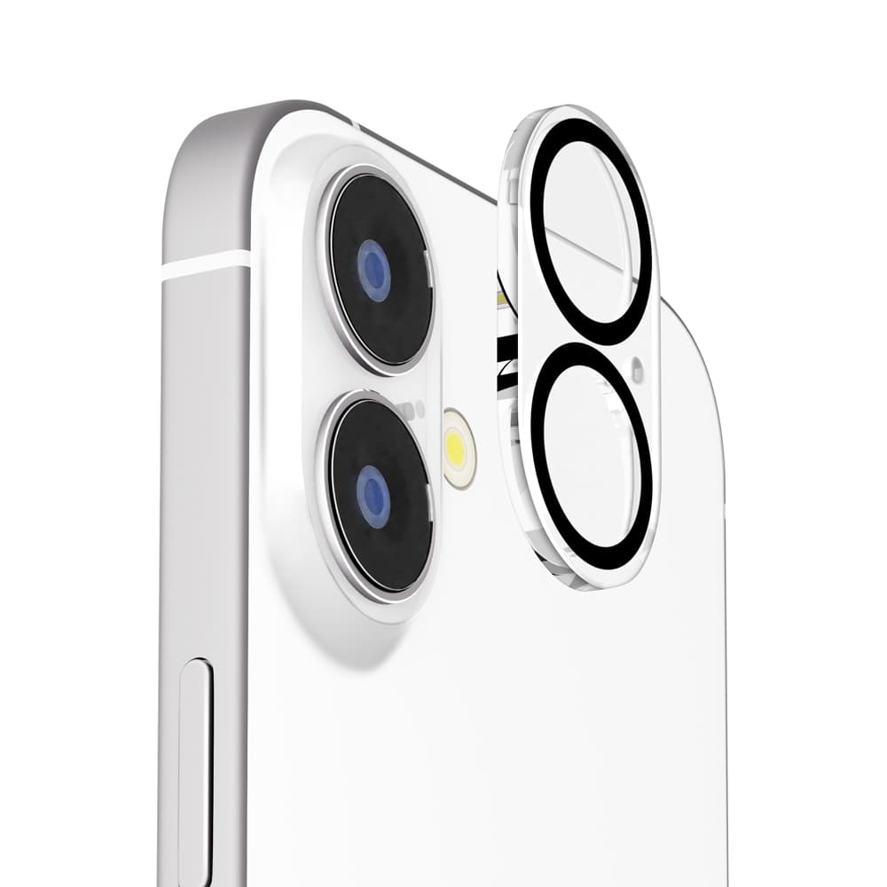 PGA Camera Full Protector for iPhone 17/16/16 Plus - Corner Break Prevention Frame - Clear
