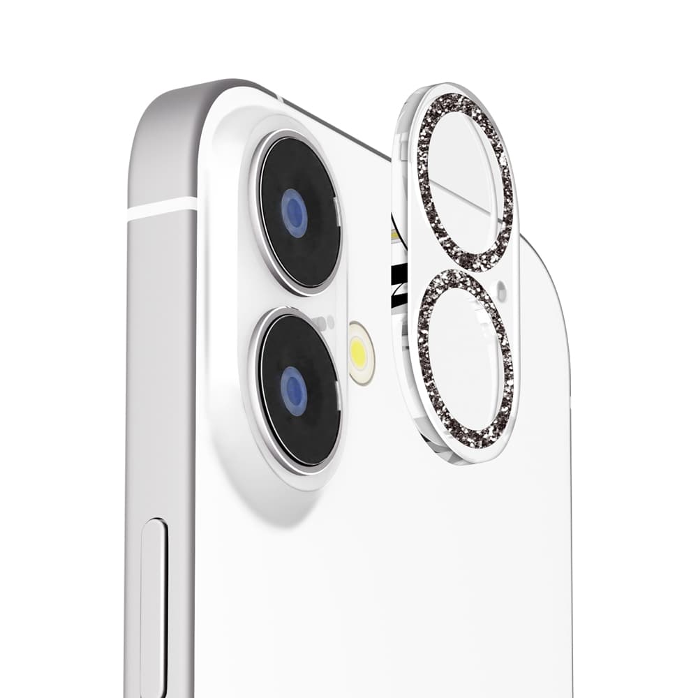 PGA Camera Full Protector for iPhone 17/16/16 Plus - Glitter Black