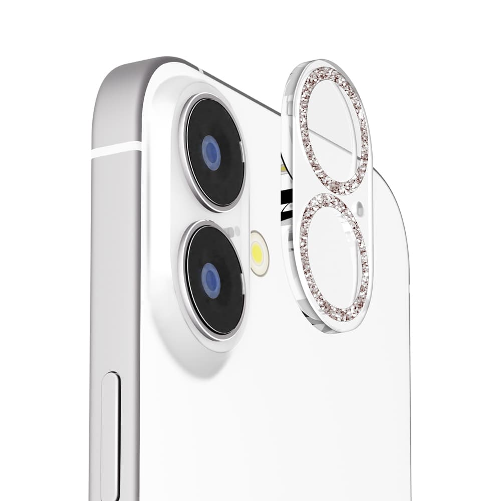 PGA Full Camera Protector for iPhone 17/16/16 Plus - Glitter Silver 2g