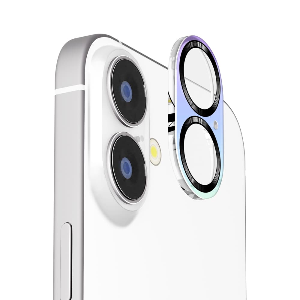 PGA Full Camera Protector for iPhone 17/16/16 Plus - Aurora/Metal Black 2g