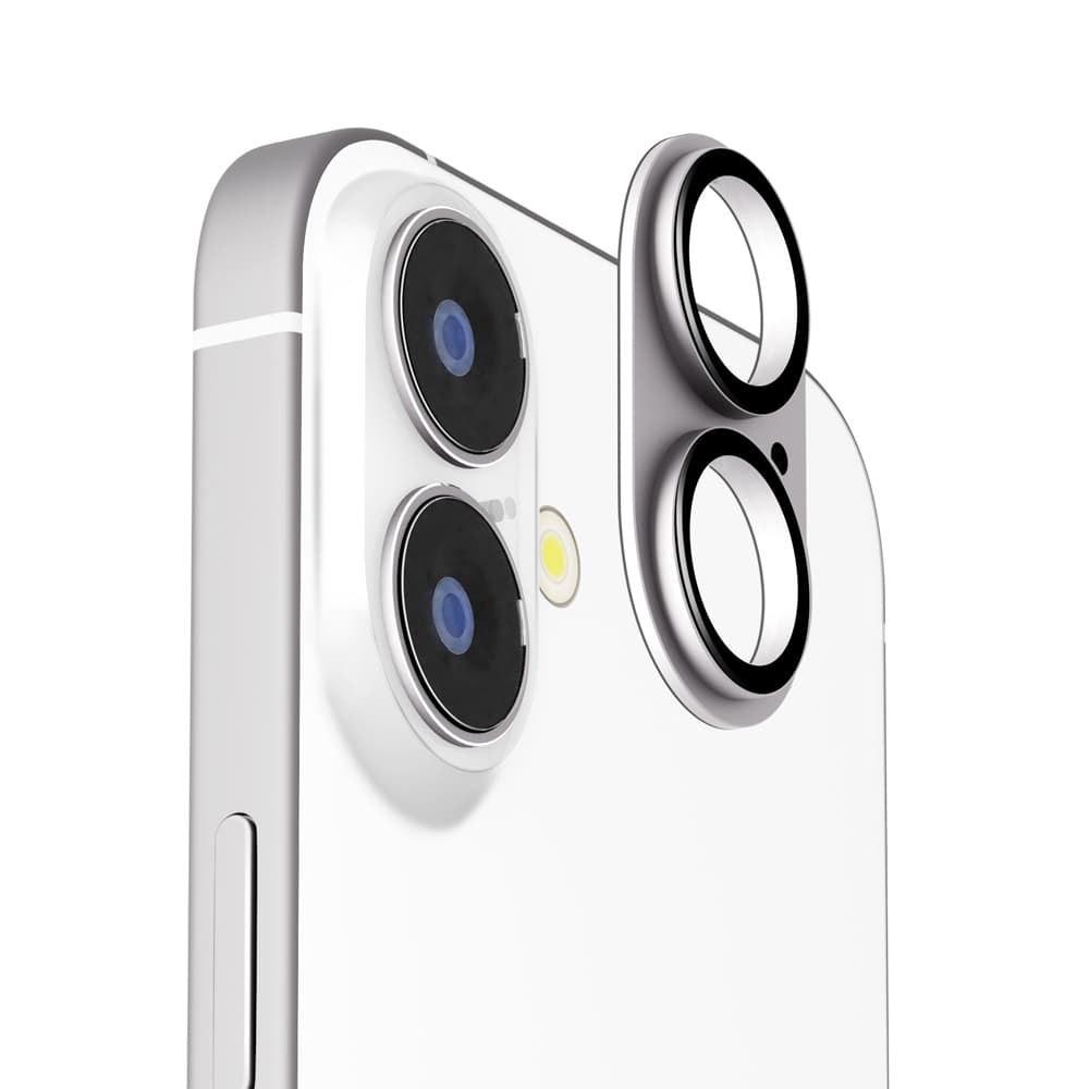 PGA Full Camera Protector for iPhone 17/16/16 Plus - Aluminum/Silver