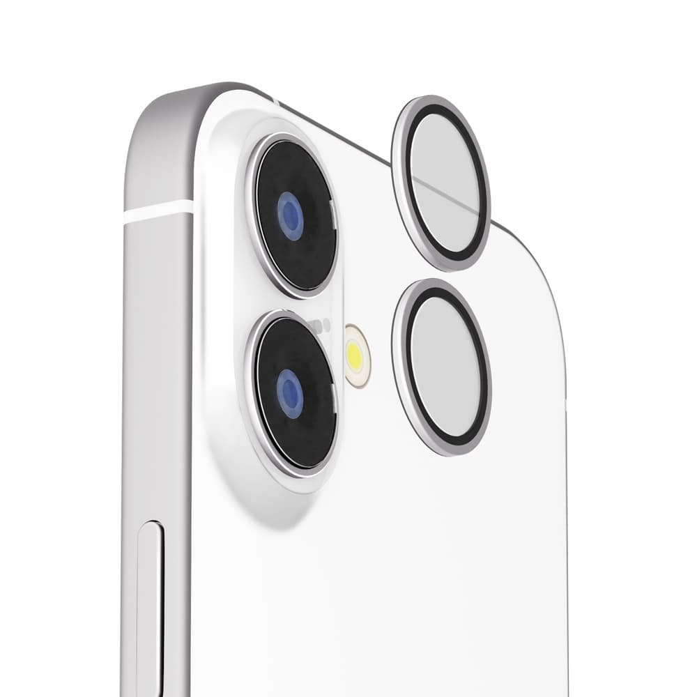 PGA Camera Lens Protector for iPhone 17/16/16 Plus - Aluminum/Silver