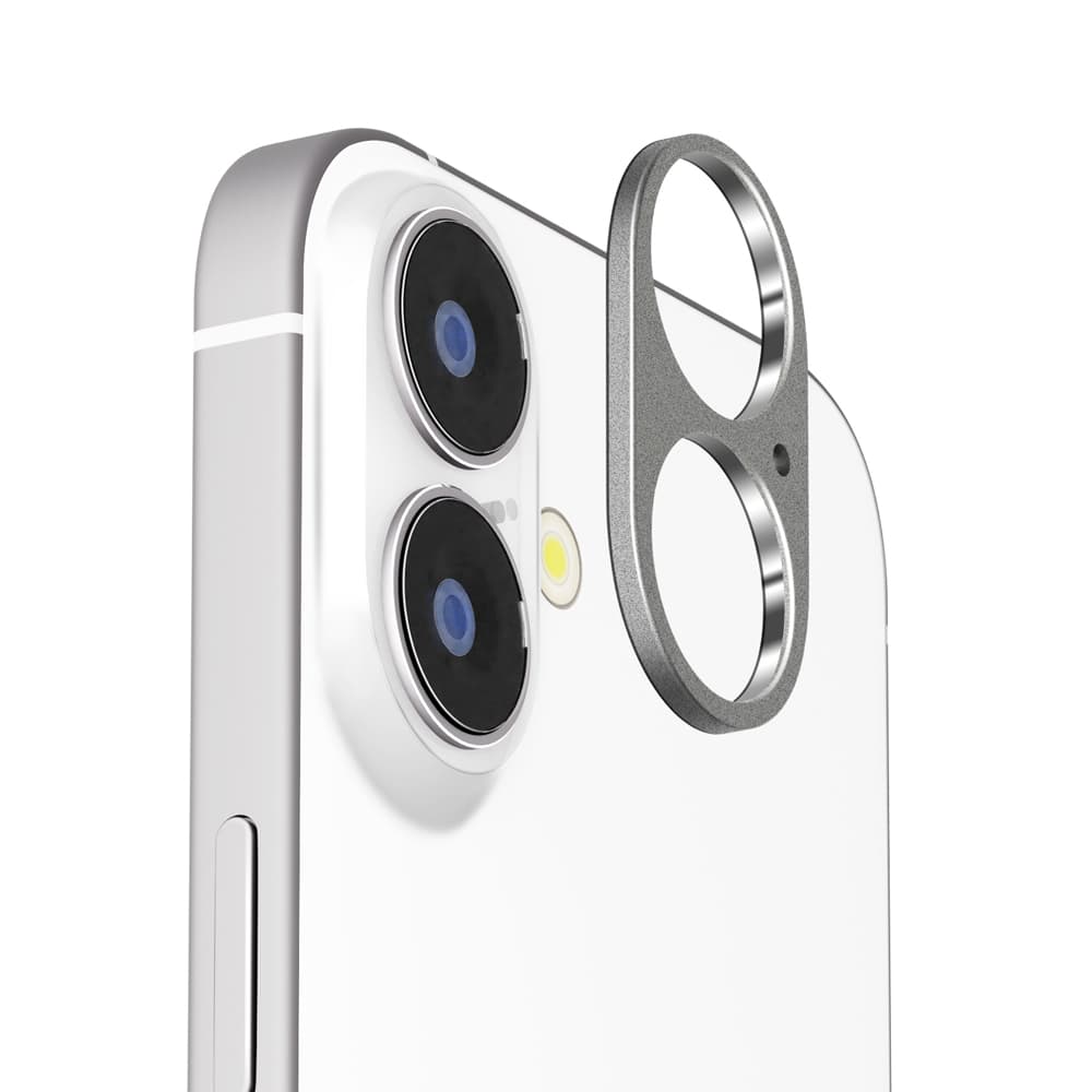 PGA Camera Lens Frame for iPhone 17/16/16 Plus - Aluminum/Silver
