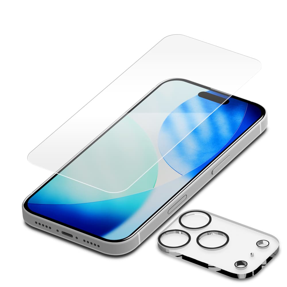 PGA LCD Full Screen Protection Glass & Camera Protector Set for iPhone 17 Pro - High Transparency 17g