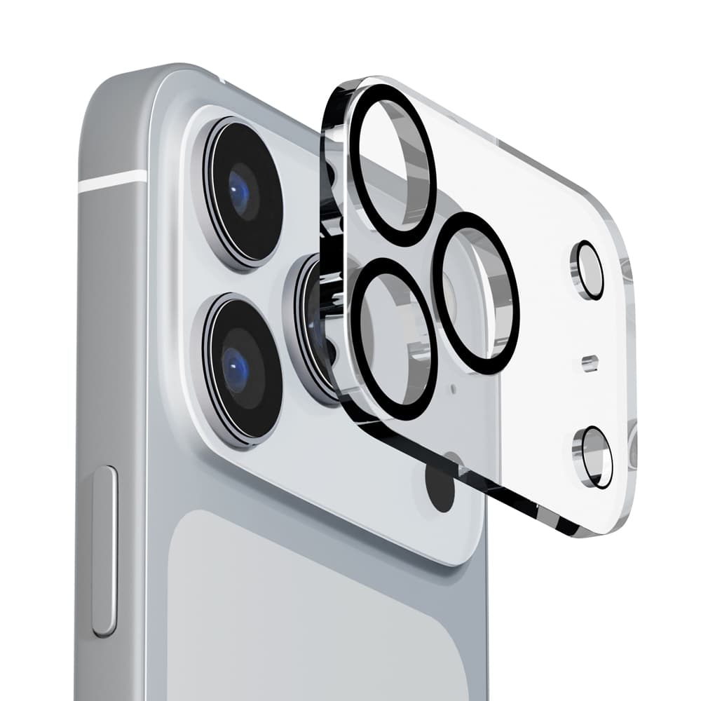 PGA Full Camera Protector for iPhone 17 Pro - Clear with Corner Protection Frame