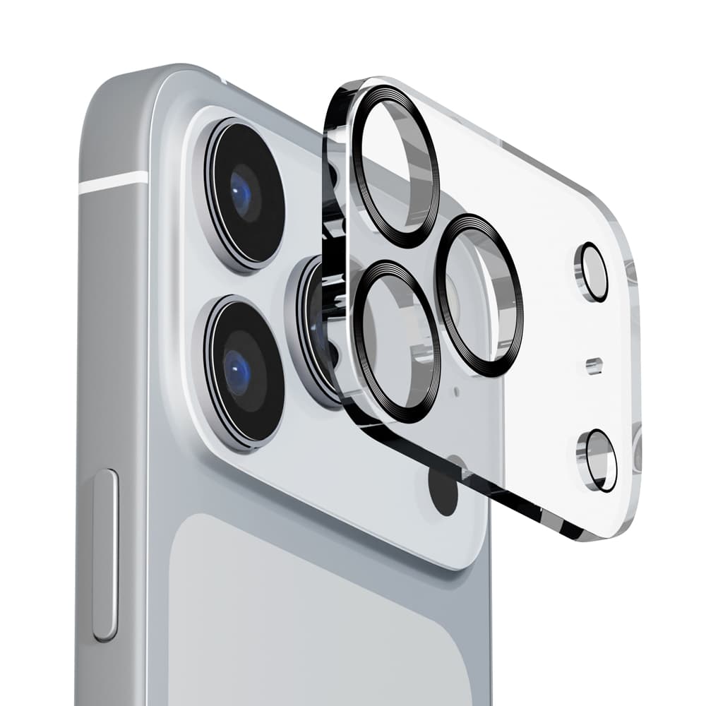 PGA Full Camera Protector for iPhone 17 Pro - Clear/Metal Black 6g