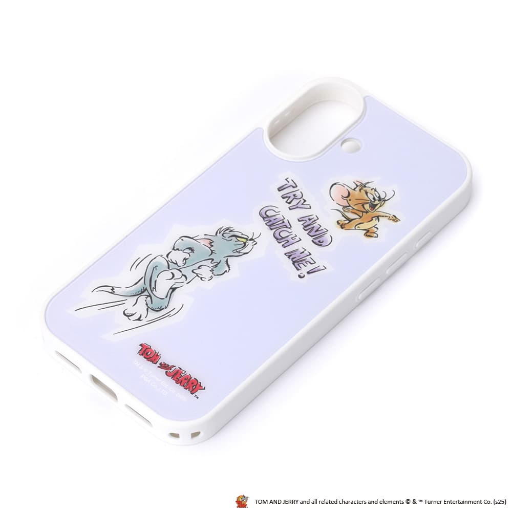 PGA MagSafe Compatible Acrylic Panel Case for iPhone 17 - Tom and Jerry / Purple 50g
