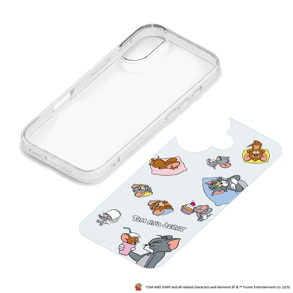 PGA Glass Slim Case for iPhone 17 - Tom and Jerry PG-W25AGT01TAJ 30g