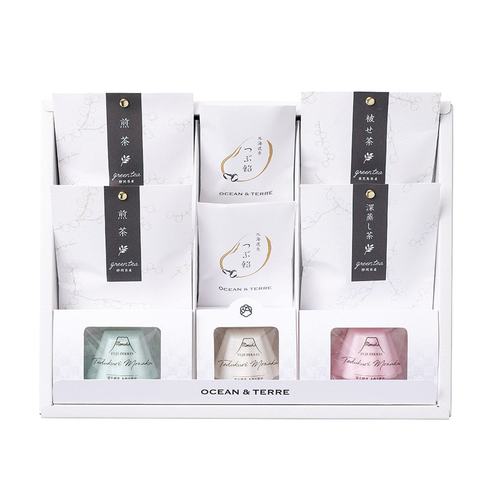 Fuji Scenic Handmade Monaka & Japanese Tea Set A698