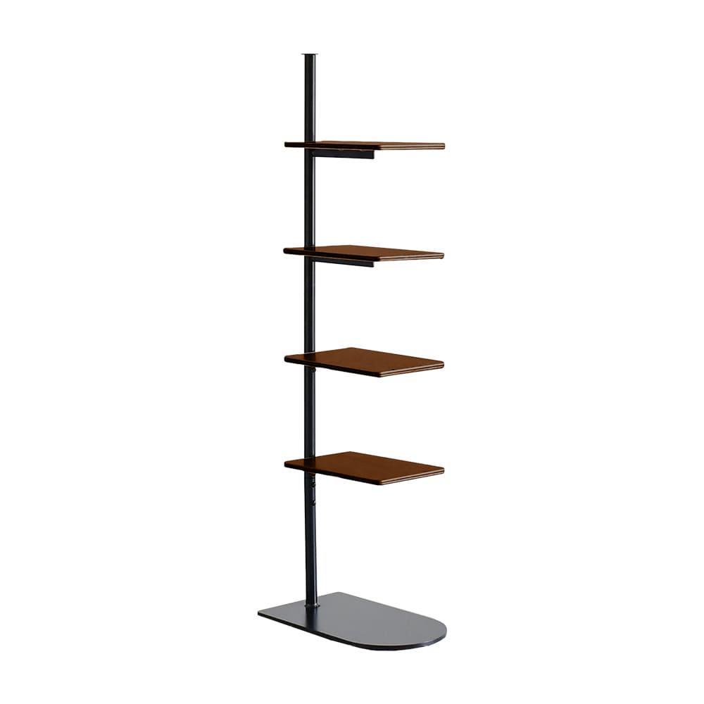 UD27B-BK Side Table Stand Matte Black Wood DBR
