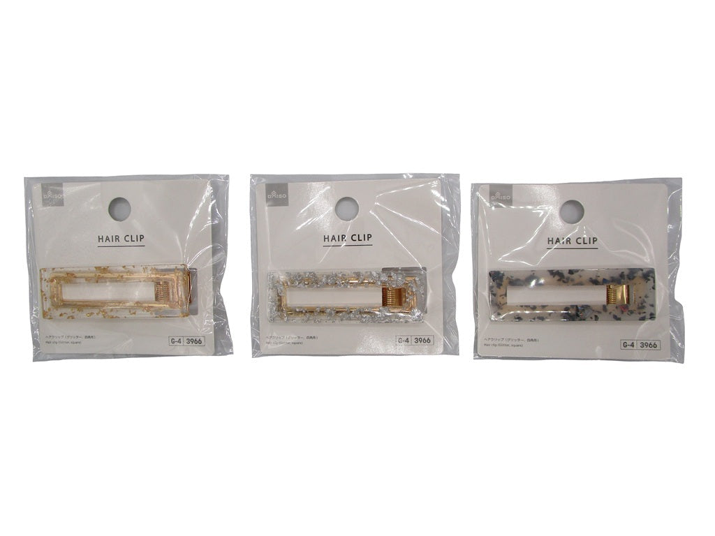 Glitter Hair Clip (Square)