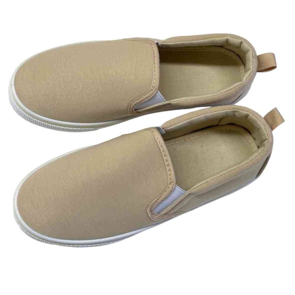 Queen Trading Women's Slip-On Sweat Beige Size M