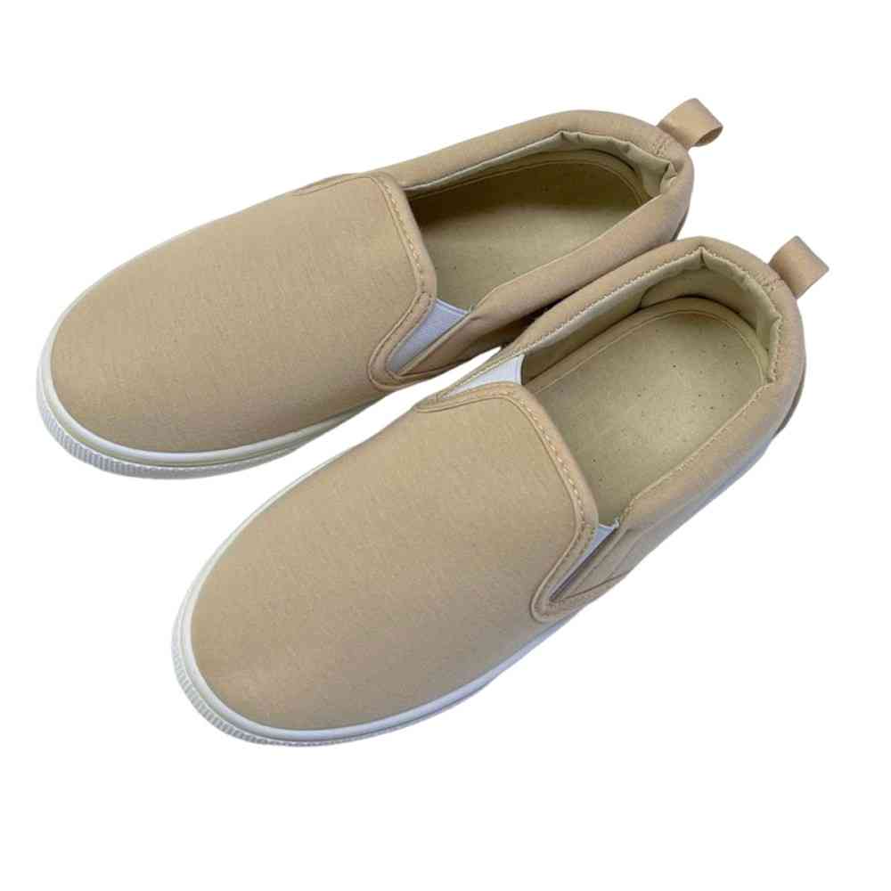 Queen Trading Women's Slip-On Sweat Beige Size L