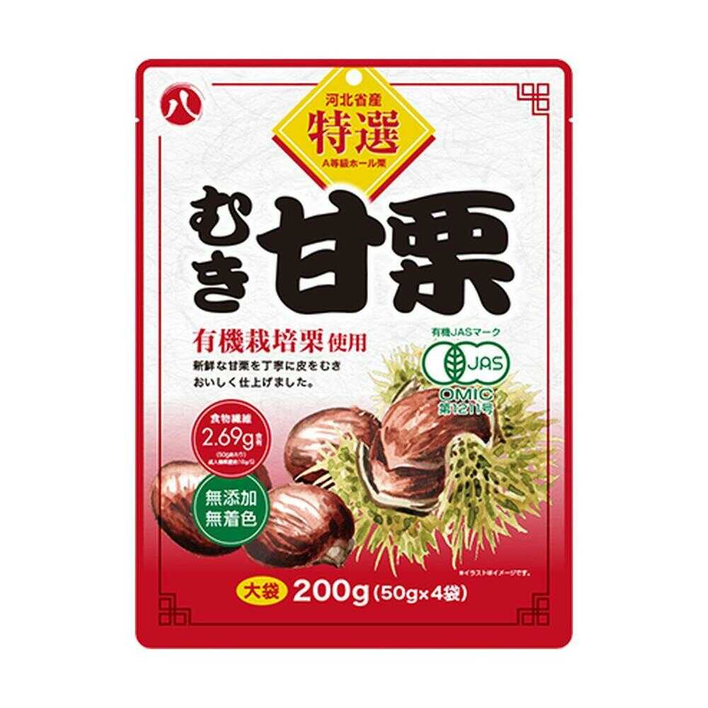 Hachiyan Foods Premium Peeled Sweet Chestnuts Large Bag 200g