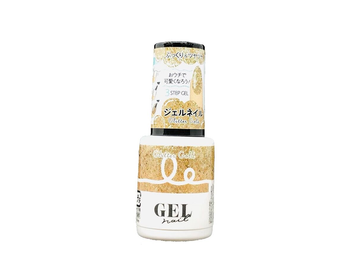 BRG Gel Nail 5 Glitter Gold