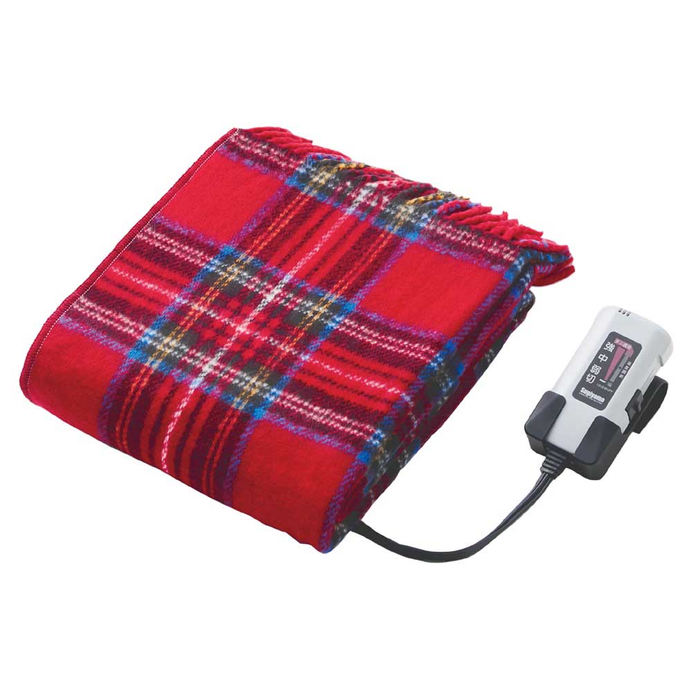 Washable Electric Knee Blanket Made in Japan SSW22H22 RD
