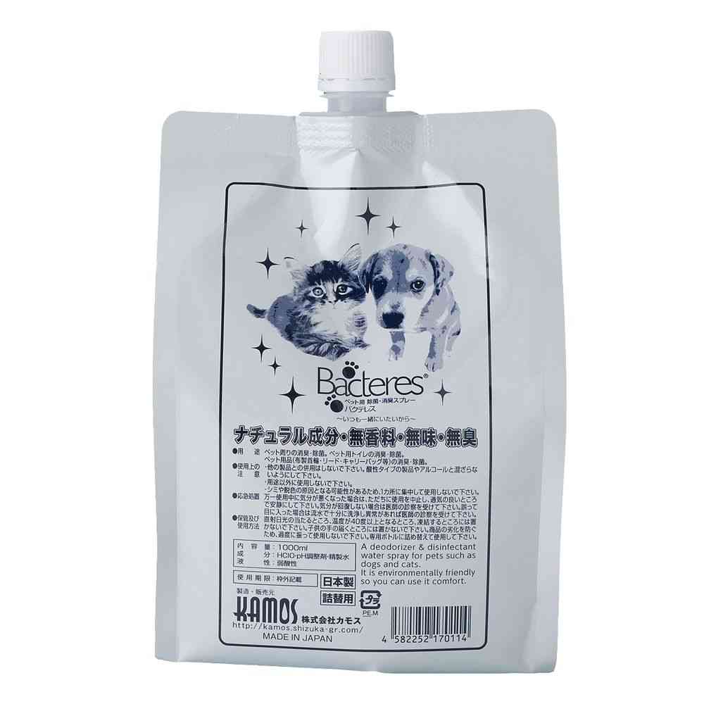 Kamos Pet Deodorizing and Disinfecting Water Bacterless Refill 1000ml