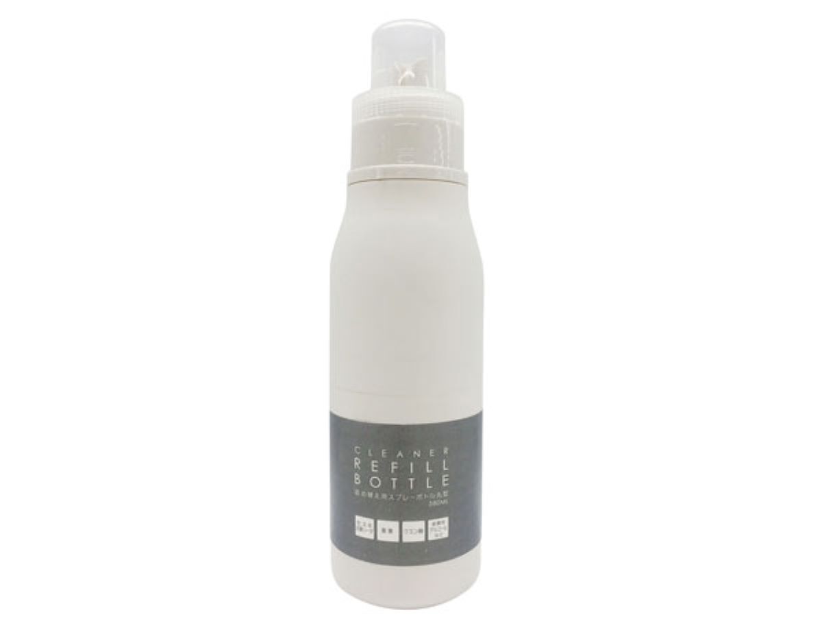 Round Refill Bottle for Laundry Detergent - Beige