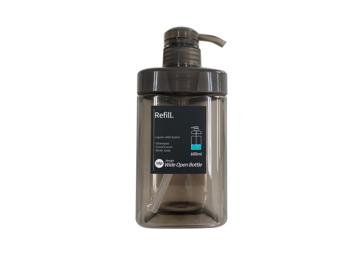 1dp Wide Mouth Pump Bottle (Square, Amber)