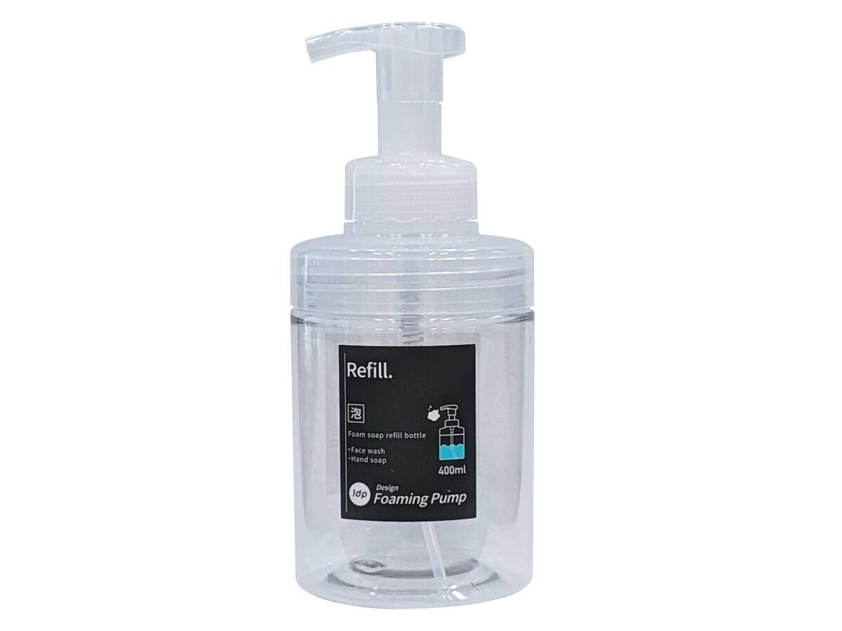 1dp Wide Mouth Foam Bottle Round Clear