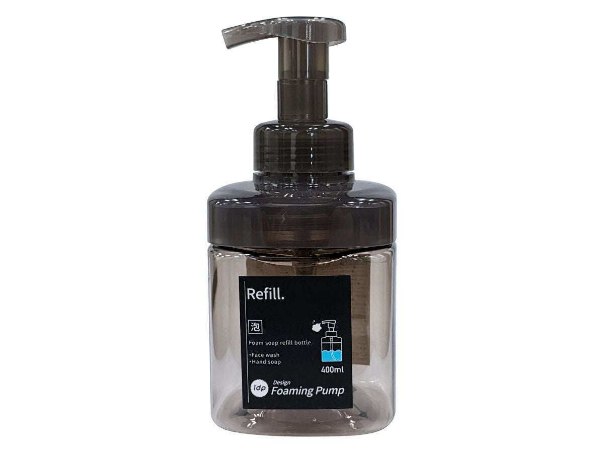 1dp Wide Mouth Foam Bottle - Square - Amber
