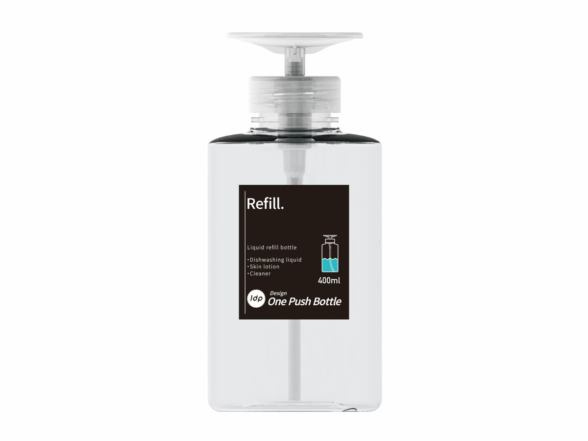 1dp One-Push Bottle (Round, Clear)