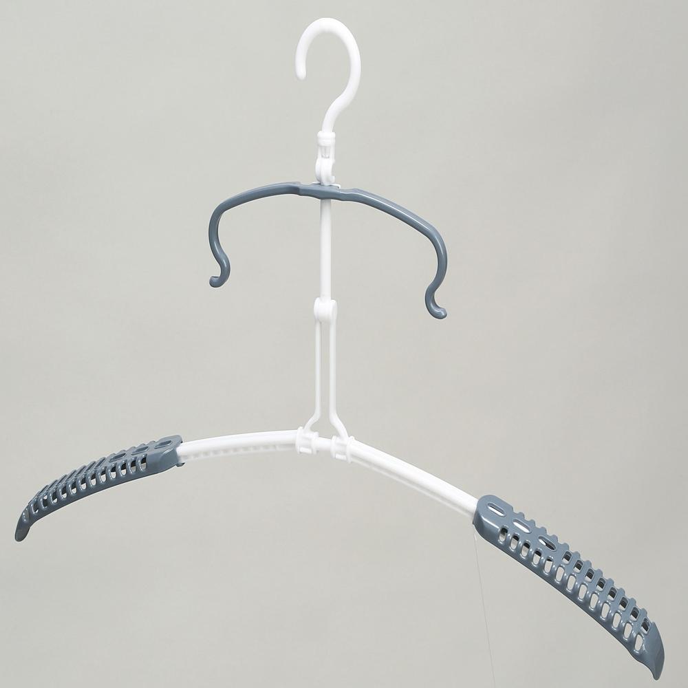 Park Lane ONE Expandable Hoodie Hanger Gray