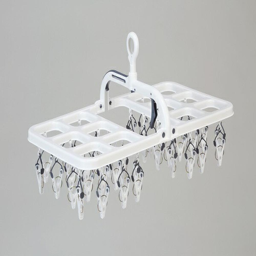 Park Lane ONE Easy-to-Use Hanger 40 Clips Gray