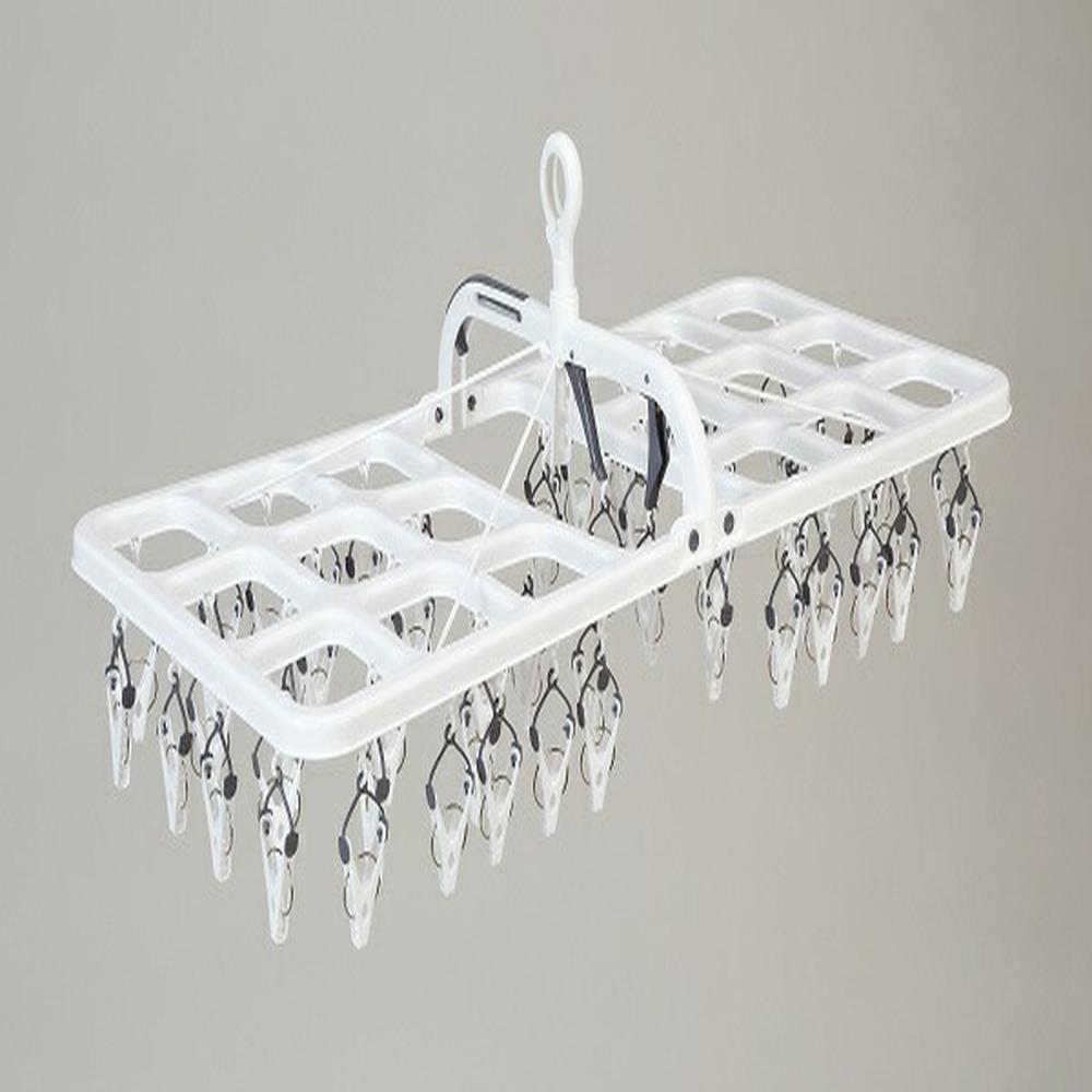 Park Lane ONE Easy-to-Use Hanger 60 Clips Gray
