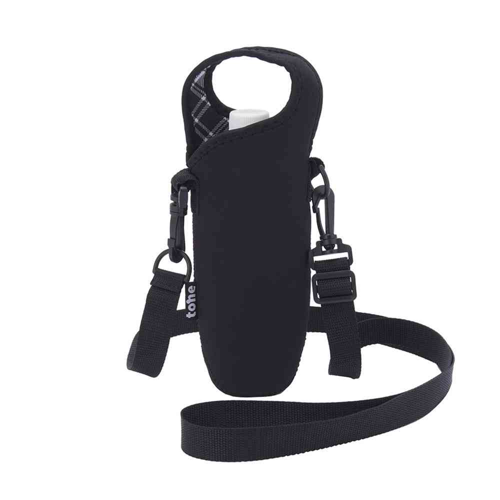 Tone Bottle Cover Shoulder Check Black TC-22