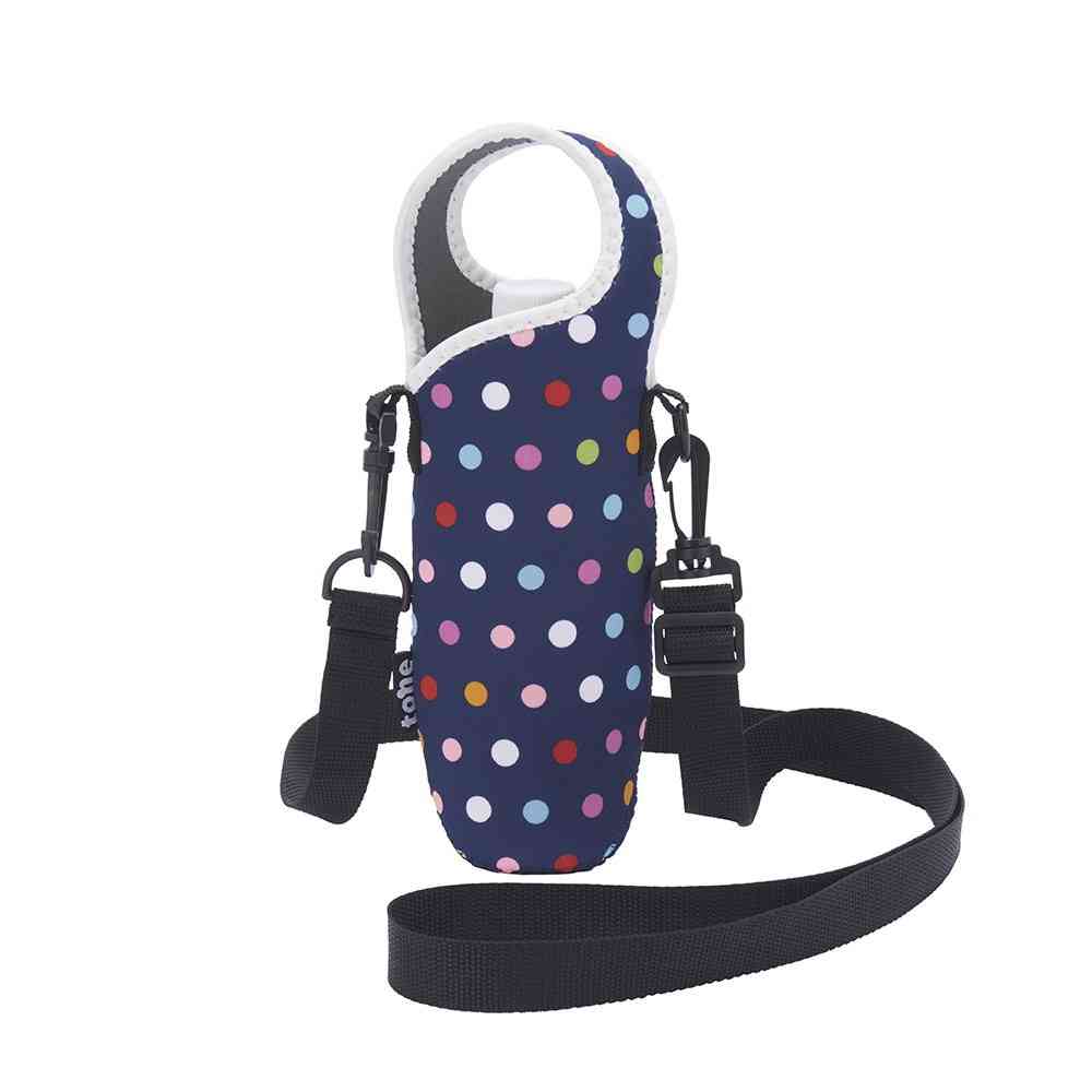 Tone Bottle Cover Shoulder Dot Navy TC-22