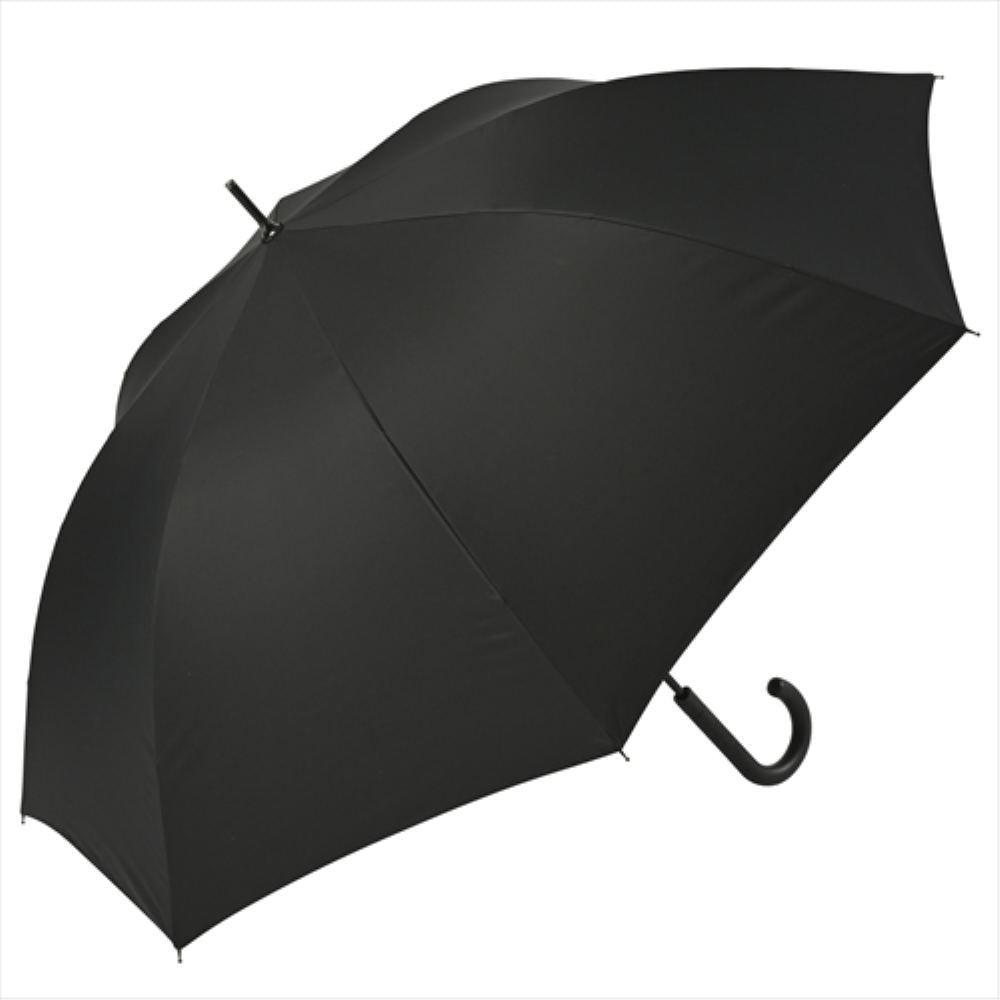 晴雨兼用 長傘 65cm ピーチドロップ 耐風 51831BK 【直送品】 返品・キャンセル・他商品と同時購入は不可