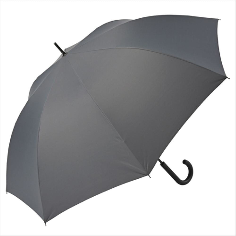 晴雨兼用 長傘 65cm ピーチドロップ 耐風 51833GY 【直送品】 返品・キャンセル・他商品と同時購入は不可