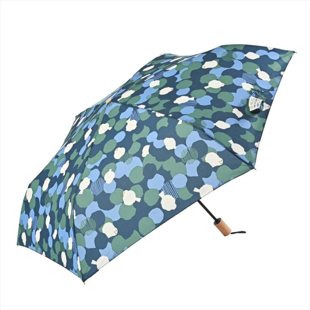 晴雨兼用 折りたたみ傘 58cm エコルーペット 17341GR 【直送品】 返品・キャンセル・他商品と同時購入は不可