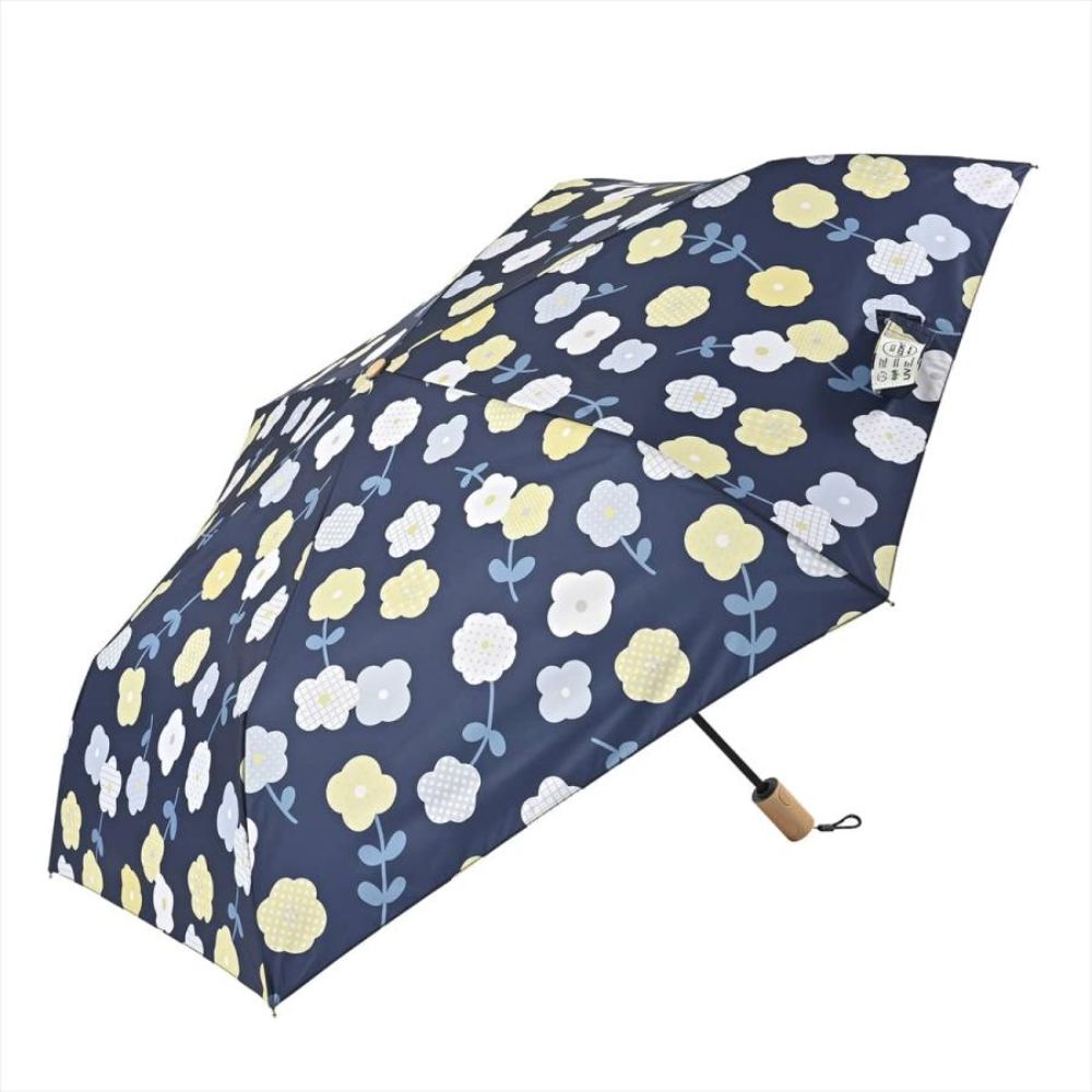 晴雨兼用 折りたたみ傘 58cm エコルーペット 17401NV 【直送品】 返品・キャンセル・他商品と同時購入は不可