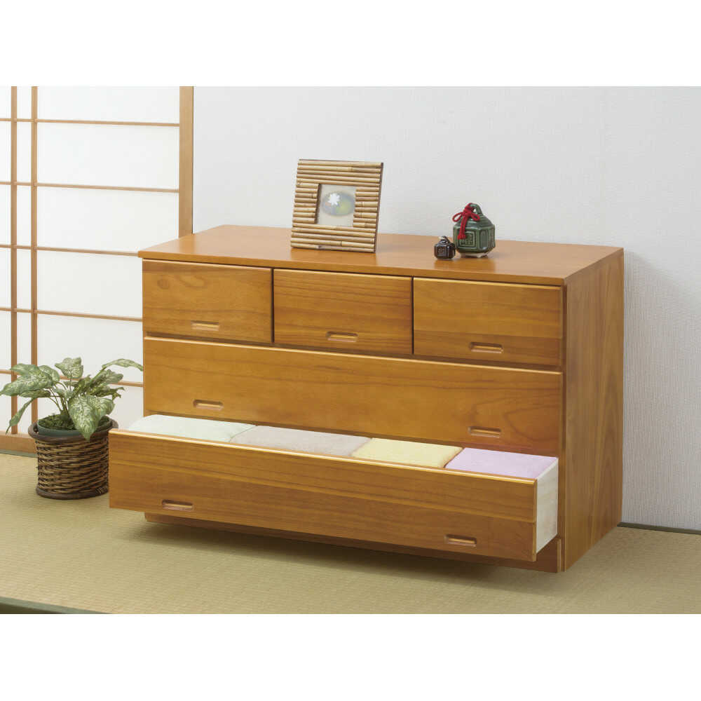 All Paulownia Low Chest 3 Drawers [02001]