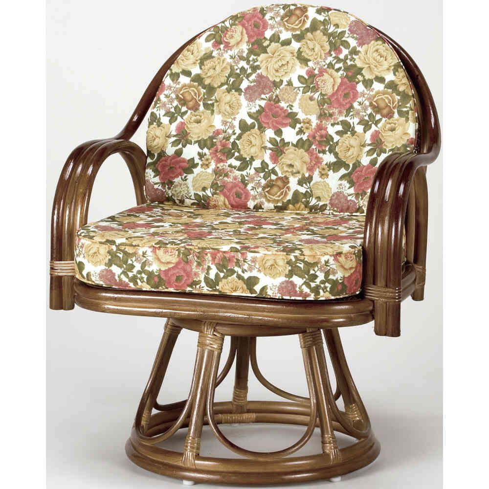 Natural Rattan High Type Rotating Chair - Comfortable