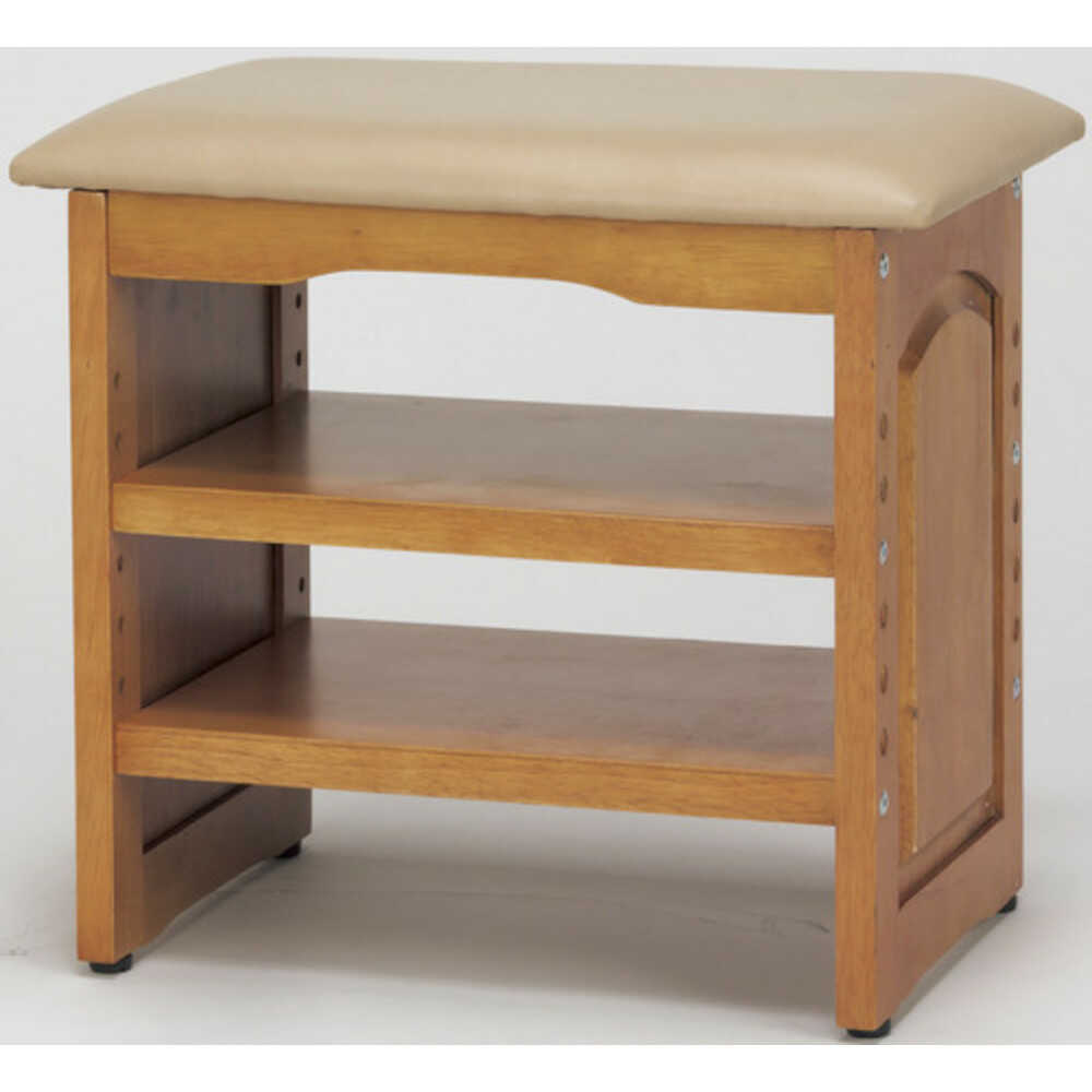 Wooden Storage Entrance Bench 45cm Width with Anti-Wobble