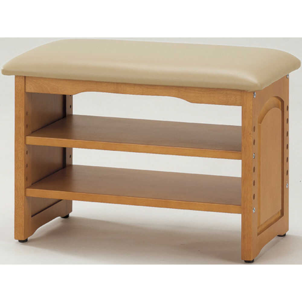 Wooden Storage Entrance Bench 60cm Width with Anti-Wobble