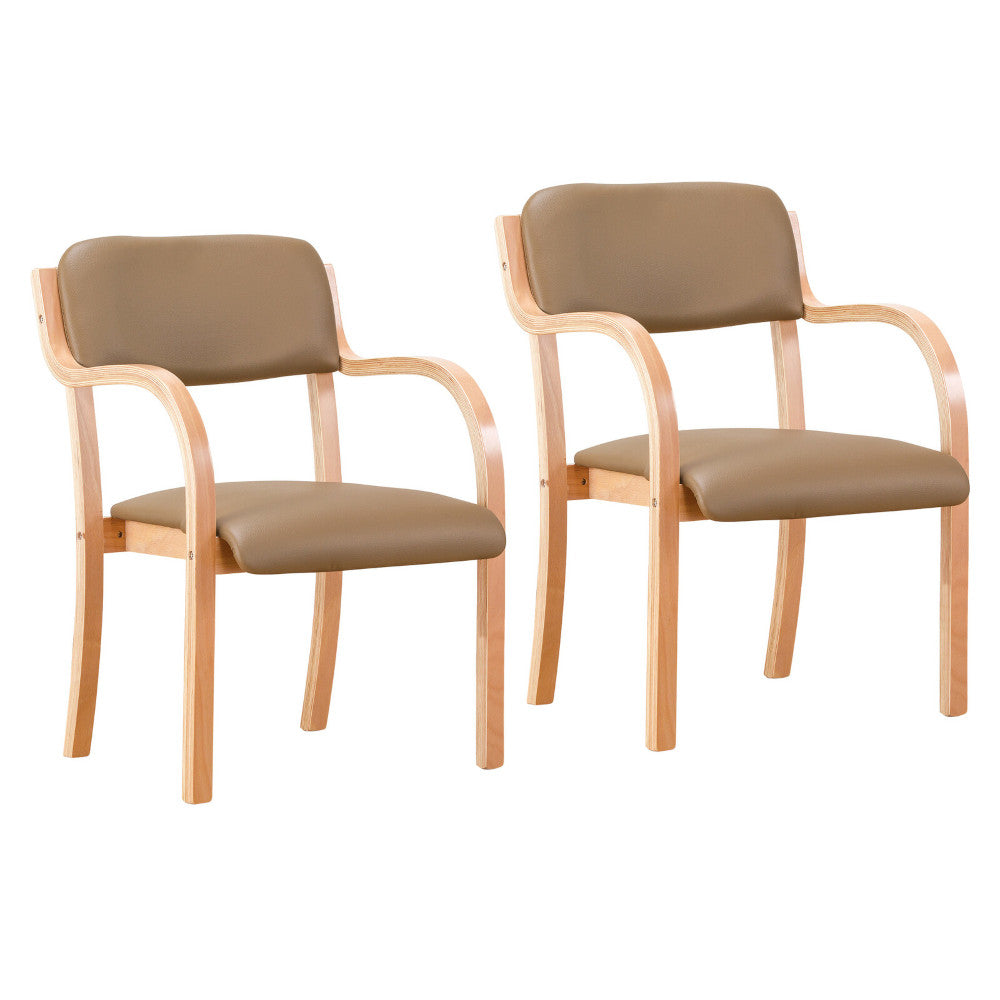 Standing Support Chair Set of 2 Beige