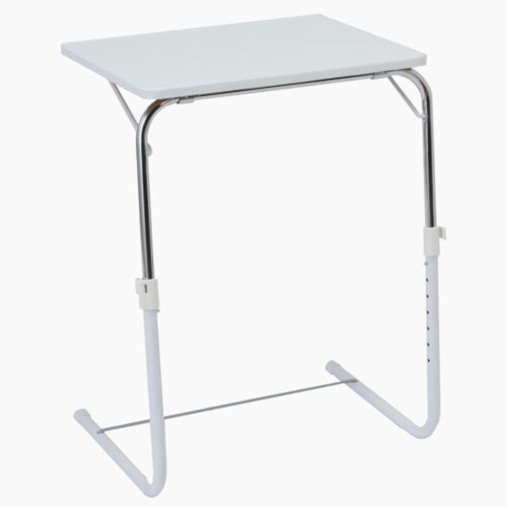 Adjustable Folding Table White