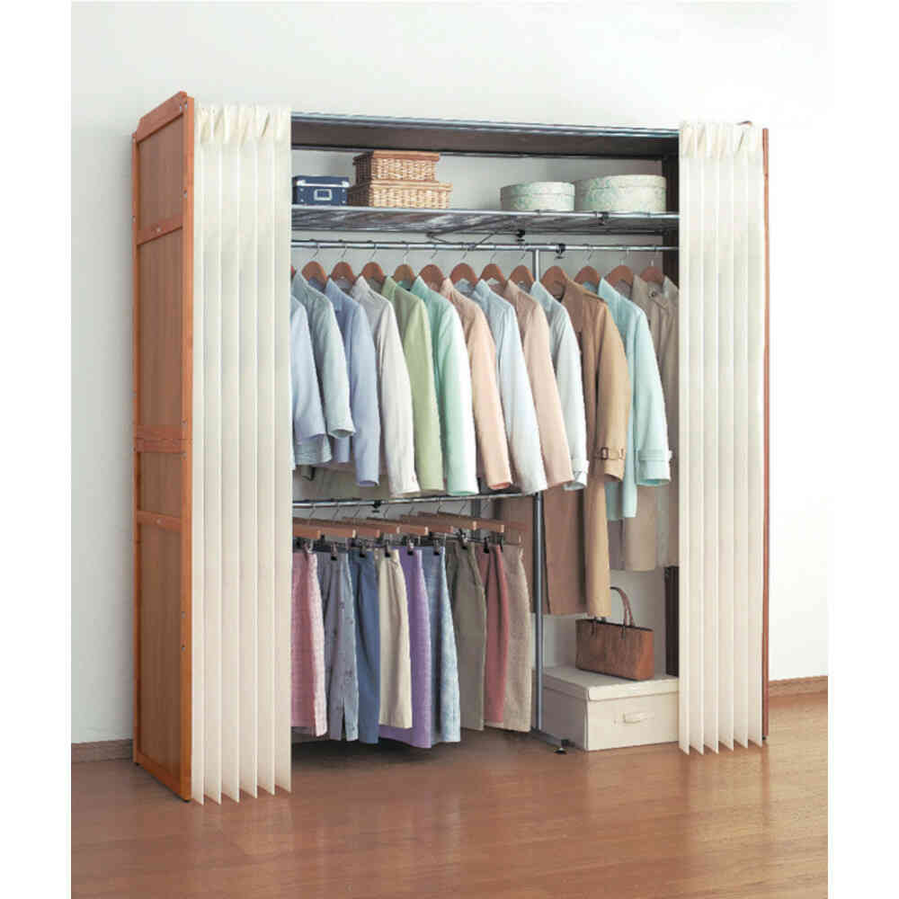Wooden Expandable Closet Hanger with Shelf
