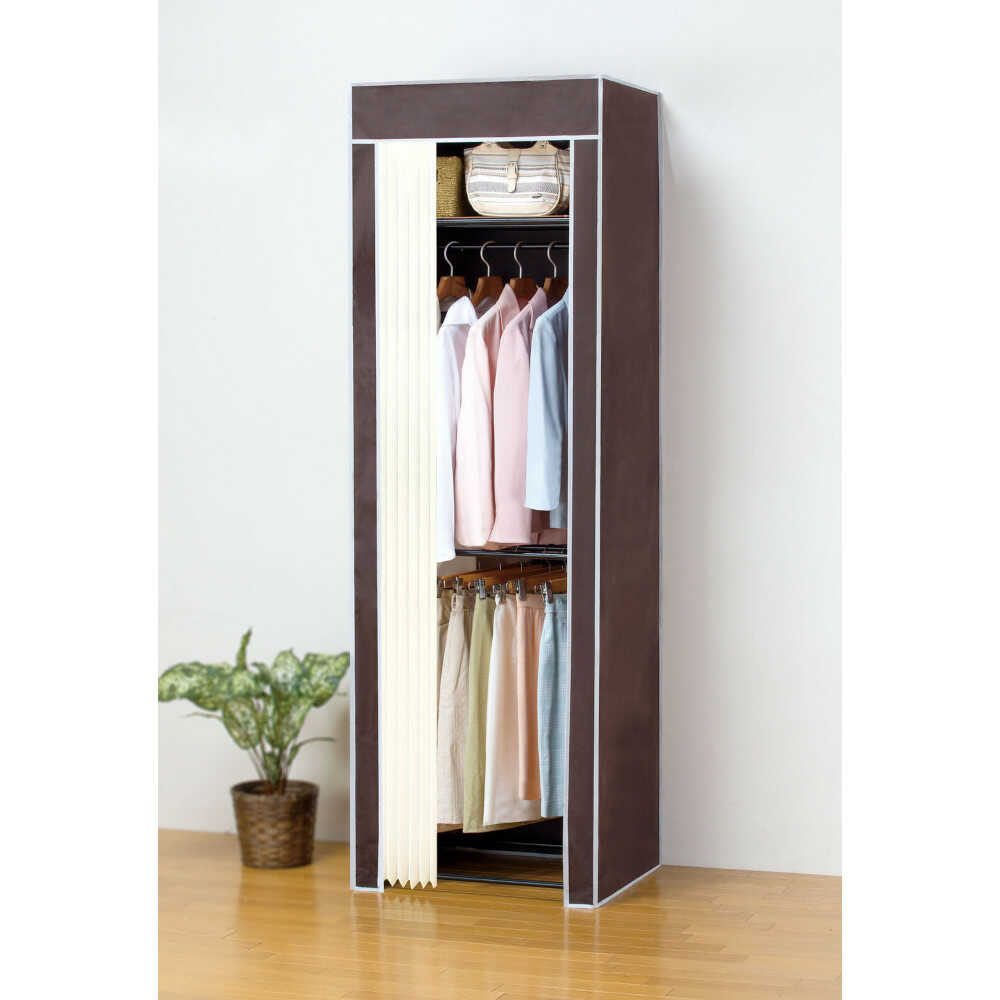 Closet Hanger with Selectable Cover 60cm Width 2-Tier
